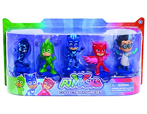 PJ Masks - Pack de 5 figuras (Bandai 24580), surtido: modelos aleatorios