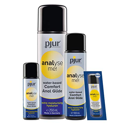 pjur analyse me! Comfort Water Anal Glide - Lubricante acuoso - para sexo anal cómodo - adecuado para juguetes eróticos (30ml)