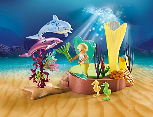 Playmobil 70094 Magic Cala de Sirenas con Cúpula Iluminada, A partir de 4 años, Multicolor