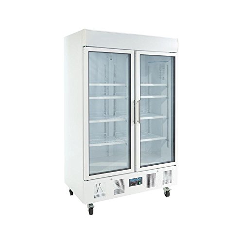 Polar CD984 cristal doble puerta pantalla frigorífico, 944 L