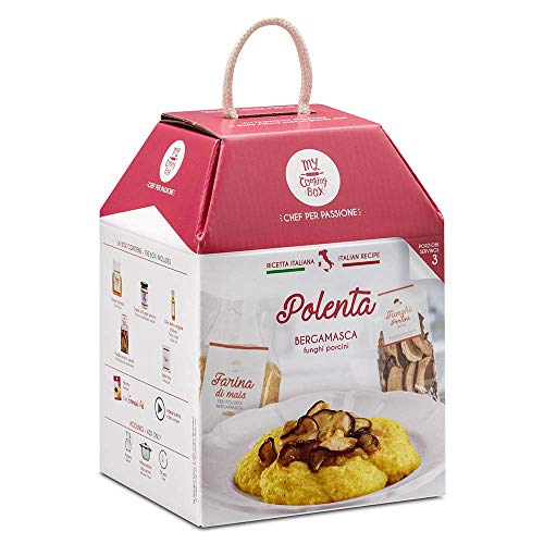 POLENTA CON SETAS My Cooking Box x3 Porciones - ¡Para una noche con amigos, una cena romántica o como una original idea de regalo!