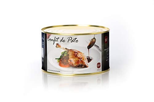 Polgri - Confit de Pato 4/5 Muslos de Pato | Muslos de Pato Confitados | Lata Circular 4/5 Unidades