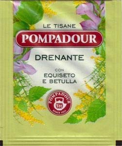 Pompadour 1913 Drenaje de té de hierbas con hierbas aromáticas con cola de caballo y abedul - 2 x 18 Bolsitas de té (72 gramos)