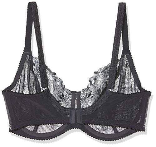 Pour Moi? St Tropez Full Cup Bra Sujetador con Aros, Gris (Pizarra/Plateado/Plateado), 85E (Talla del Fabricante: 32E) para Mujer