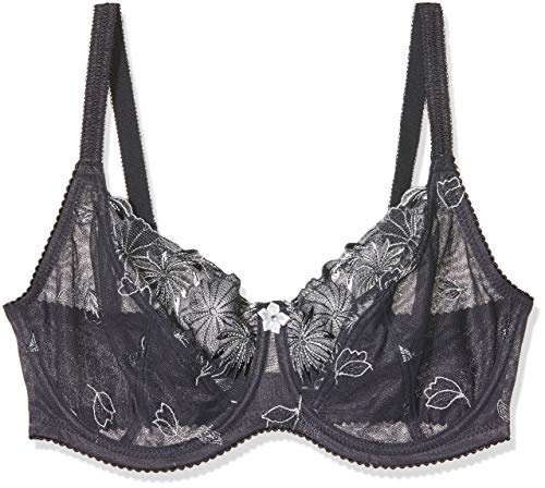 Pour Moi? St Tropez Full Cup Bra Sujetador con Aros, Gris (Pizarra/Plateado/Plateado), 90H (Talla del Fabricante: 34Ff) para Mujer