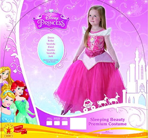 Princesas Disney - Disfraz de Bella Durmiente Premium para niña, infantil 5-6 años (Rubie's 620471-M)