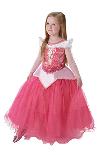 Princesas Disney - Disfraz de Bella Durmiente Premium para niña, infantil 5-6 años (Rubie's 620471-M)