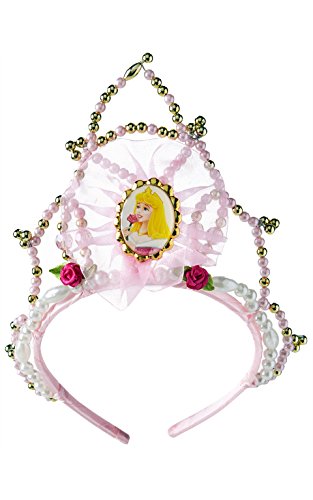 Princesas Disney - Tiara de Bella Durmiente, color rosa, Talla única (Rubie's 8468)