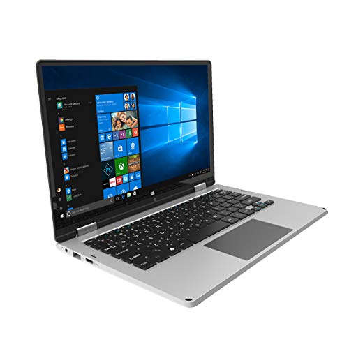 PRIXTON Flex Pro - Ordenador Portátil con Pantalla Táctil de 11'6 Pulgadas, Sistema Operativo Profesional Windows 10 Pro, Procesador Intel, 4GB RAM / 64GB, Teclado en Español