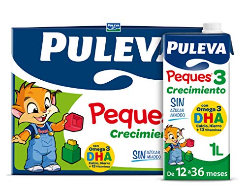 Puleva Peques 3 Leche de Crecimiento Tipo 3 Pack de 6 x 1Lt