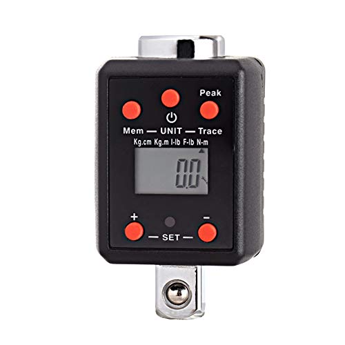 PURATEN - Adaptador de Llave dinamométrica, Pantalla Digital LCD electrónica, medidor de par de apriete Ajustable, Adaptador de 1,5-1000 NM, Llave Universal Profesional