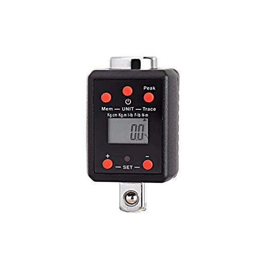 PURATEN - Adaptador de Llave dinamométrica, Pantalla Digital LCD electrónica, medidor de par de apriete Ajustable, Adaptador de 1,5-1000 NM, Llave Universal Profesional