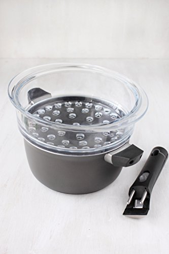 Pyrex Steam & Care - Vaporera de vidrio, 24 cm