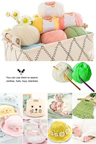 Qemsele Kit de Ganchillos 100 pcs Ganchillos Crochet Agujas de Punto Coloridas Set de Ganchos de Tejer Ganchillo Kit Conjunto de Ganchillo Regalo Ganchillo Crochet para Novatos, Principiantes