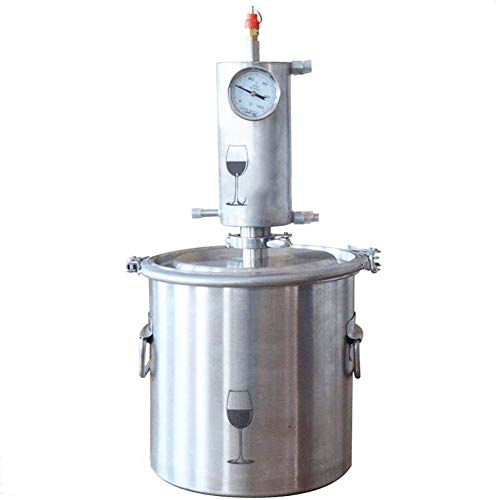 QIDIAN Moonshine Distiller Brewing Alcohol Mashine Home Brewing Liquor Brandy Vodka Distiller,Comprises Accesorios para La Elaboración De Cerveza (20L)