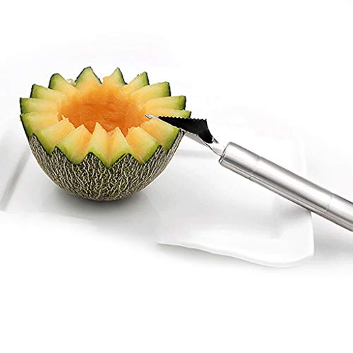 qingqingR Cuchillo para tallar Frutas Cuchara de Helado Cuchara en Forma de Bola para excavar Papa de Frutas