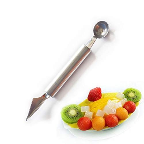 qingqingR Cuchillo para tallar Frutas Cuchara de Helado Cuchara en Forma de Bola para excavar Papa de Frutas