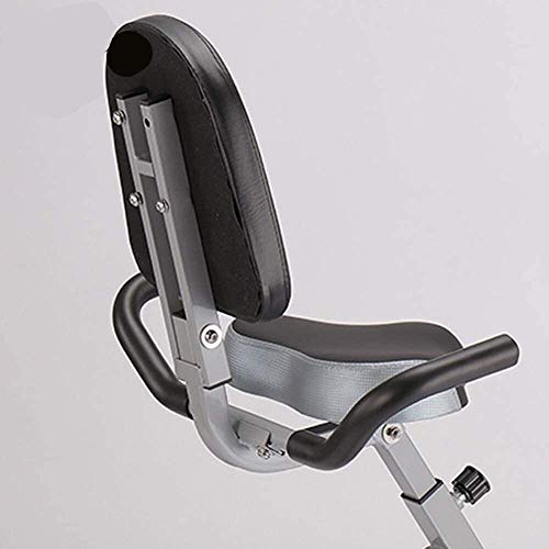 Qinmo 3-en-1 de la aptitud de bicicleta de ejercicios, entrenamiento total del cuerpo de bicicleta de ejercicios con respaldo alto, bandas de resistencia del brazo del asiento ajustable Trainer cubier