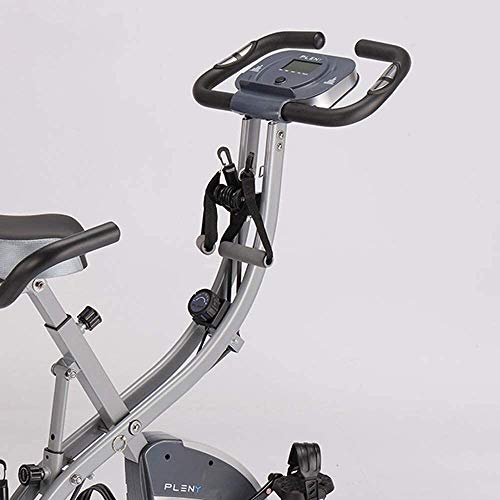 Qinmo 3-en-1 de la aptitud de bicicleta de ejercicios, entrenamiento total del cuerpo de bicicleta de ejercicios con respaldo alto, bandas de resistencia del brazo del asiento ajustable Trainer cubier