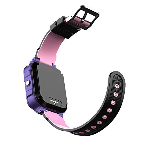 QINQI Reloj Inteligente para Niños 4G WiFi GPS Lbs Tracker Sos Llamada de Emergencia Video Chat Niños Relojes Inteligentes Ip67 Podómetro de Alarma Impermeable para Niños Niñas