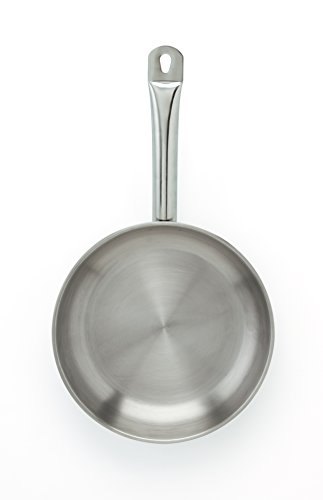 Quid Azzero Sartén, Acero Inox, sin antiadherente, Horno e Inducción, 26 cm