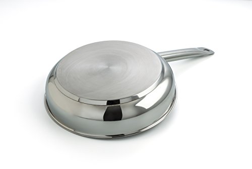 Quid Azzero Sartén, Acero Inox, sin antiadherente, Horno e Inducción, 26 cm