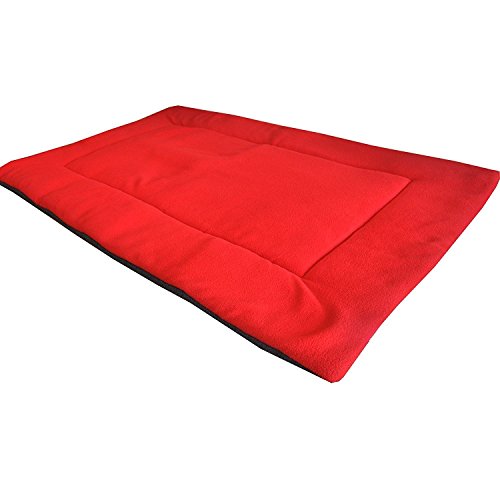 Rantow Cojín de colchón Lavable y Suave Cama de Perro Mascota Mantas de Cama de Gato para Interior al Aire Libre, mobiliario, Suelos, Asientos de Coches, césped, sofás(Vino Rojo, XS)