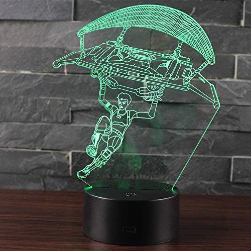 Ray-Velocity 3D Lámpara LED luz de la Noche 7 Cambiar el Color Botón Táctil Regalo de Navidad para el Hogar Decoración para Niños Mejor Regalo