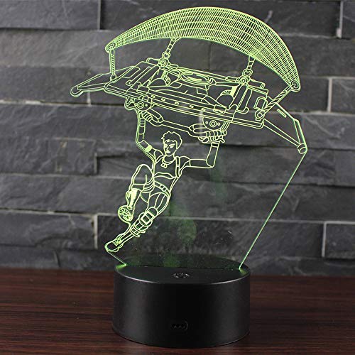 Ray-Velocity 3D Lámpara LED luz de la Noche 7 Cambiar el Color Botón Táctil Regalo de Navidad para el Hogar Decoración para Niños Mejor Regalo