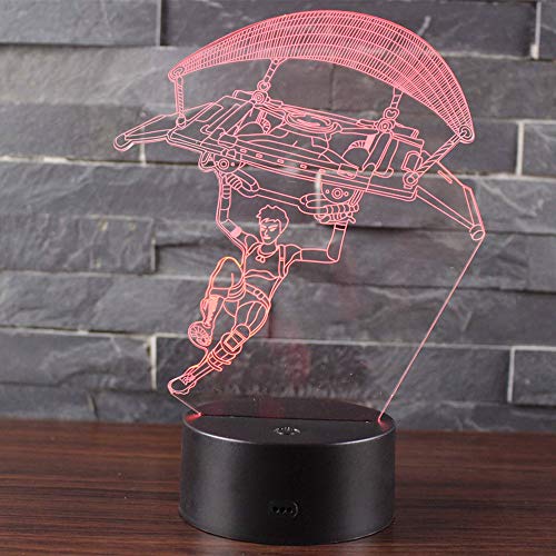 Ray-Velocity 3D Lámpara LED luz de la Noche 7 Cambiar el Color Botón Táctil Regalo de Navidad para el Hogar Decoración para Niños Mejor Regalo