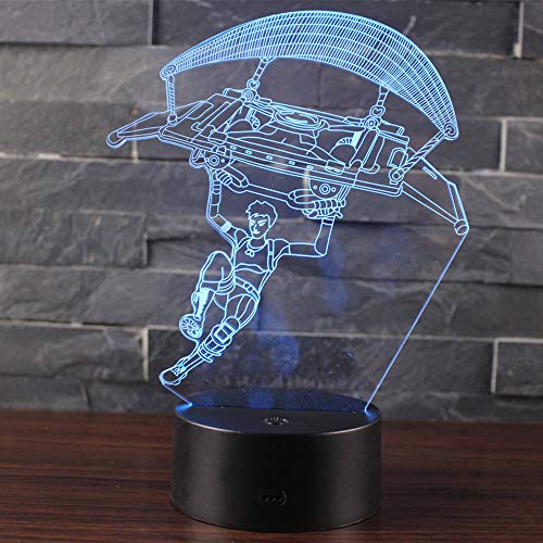 Ray-Velocity 3D Lámpara LED luz de la Noche 7 Cambiar el Color Botón Táctil Regalo de Navidad para el Hogar Decoración para Niños Mejor Regalo