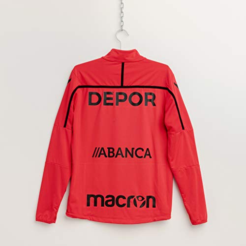 RC Deportivo Temporada 2018/19 Entrenamiento, Sudadera, Unisex, Rojo, M