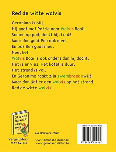 Red de witte walvis: AVI E4: Makkelijk lezen (Makkelijk lezen Geronimo Stilton)