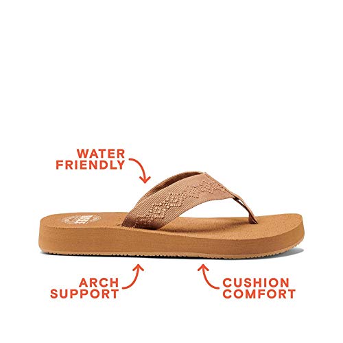 Reef Sandy, Chanclas para Mujer, Tan, 37.5 EU