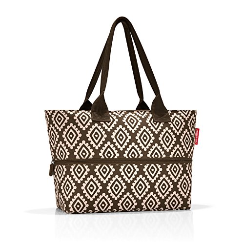 reisenthel shopper e1 Bolso grande Marrón - Bolsas de compras (Bolso grande, Marrón, Poliéster, Estampado, 18 L, 500 mm)