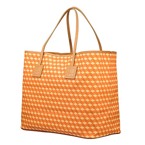 RELIQUIAE ESPAÑA Bolso Shopping L Color Naranja. Bolso de Hombro de Mujer. Bolso Exclusivo Diseño Elegante