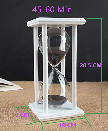 Reloj De Arena Temporizador por 60 Min Decoración Cocina Restaurante Sala Hogar Escritorio De Oficina Navidad Año Nuevo Ornamento del festival para Temporizador De Reloj De Arena 60 Minutos Negro