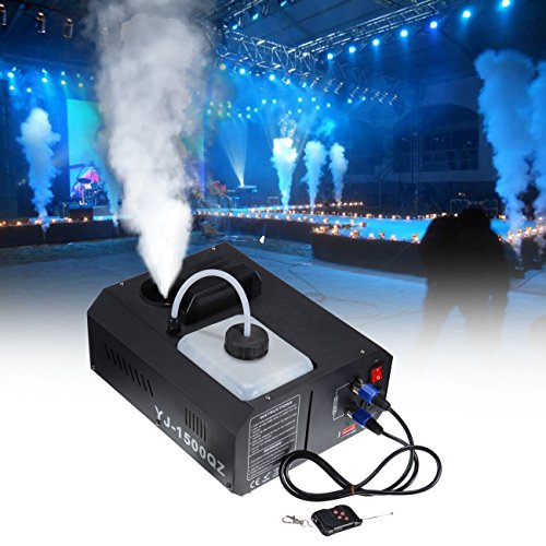 Ridgeyard DMX Maquina de Humo 1500W máquina de la niebla 2L con mando a distancia para Stage boda disco DJ bar Party spray hasta 3m