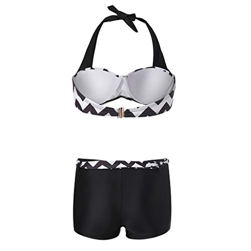 riou Bikini Conjuntos de Mujeres Tankini Dos Piezas con Pantalones Cortos de Surf de niño Traje de baño Acolchadas Sexy Cómodo Bohemia Playa al Aire Libre Brasileña Bikinis Mujer