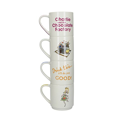 Roald Dahl Charlie and The Chocolate Factory - Tazas apilables (5 piezas)