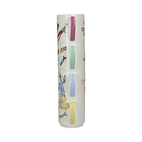 Roald Dahl Charlie and The Chocolate Factory - Tazas apilables (5 piezas)