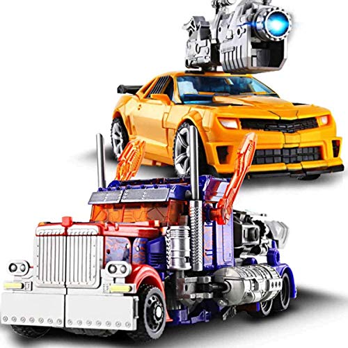 Robot Puede Cambiar La Forma del Coche Modelo Figura Alloy + ABS Figuras Anime Juguetes Bumblebee