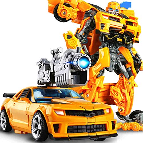 Robot Puede Cambiar La Forma del Coche Modelo Figura Alloy + ABS Figuras Anime Juguetes Bumblebee