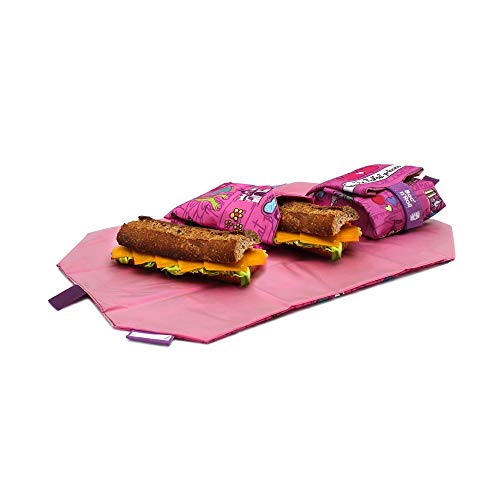 Roll'eat - Boc'n'Roll Kids Bolsa Merienda Infantil Porta Bocadillos Ecológico sin BPA, Princesas Rosa