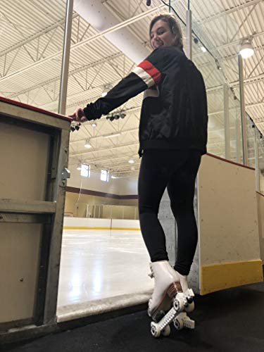 Rollergard - Protector de cuchillas con ruedas para patinaje artístico sobre hielo, color blanco