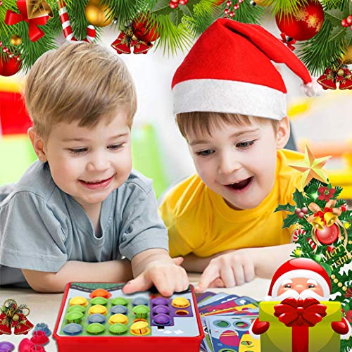 Rompecabezas 3D Arte de Botones Aprendizaje Temprano Imagen Educativa Tablero de Mosaico Infantiles Clavos de Hongos Juguete para Niños y Niñas Pequeños Acción de Gracias Navidad Fiesta Regalos 2+años