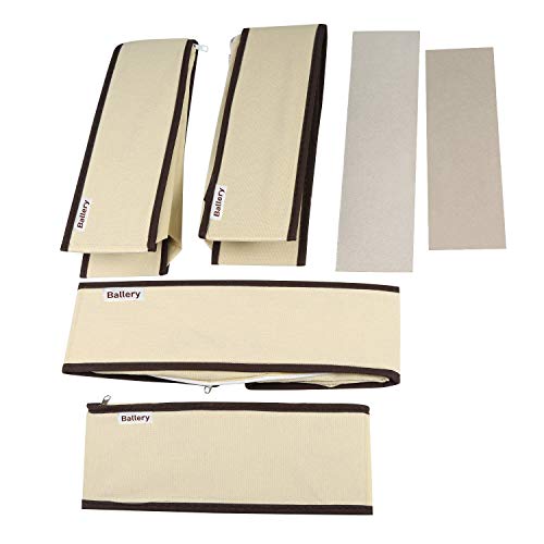 Ropa interior organizador, Ballery Plegable Ropa Interior Organizador de Armario para almacenar Calcetines, Bufandas, Sujetador, 4 Unidades, Color Beige