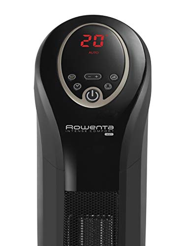 Rowenta SO9420F0 Intense Comfort Hot Calefactor cerámico de torre, silencioso, función Eco, temporizador, función auto y manual, incluye mando a distancia