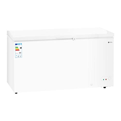 Royal Catering Arcón Congelador Profesional RCFZ-459 (459 L, A+, Consumo anual 354 kWh, Iluminación interior, Cerradura, Temperatura -12 bis - 28°C, incl. 4 Cestas)