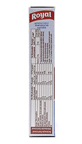 Royal, Gelatina en Polvo, Sabor Sandía, 30% Menos Azúcares, 114 g